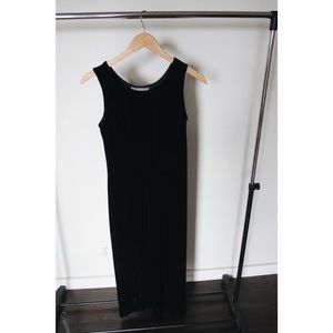 Black Long Velvet Dress